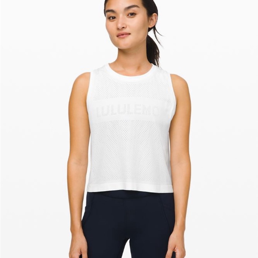 lululemon athletica White Muscle Tee